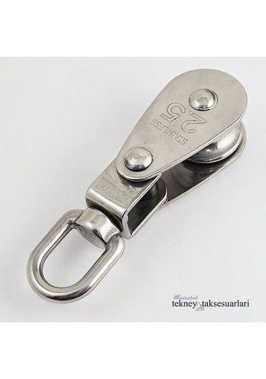 25Mm Mafsallı - Fırdöndülü Paslanmaz Makara