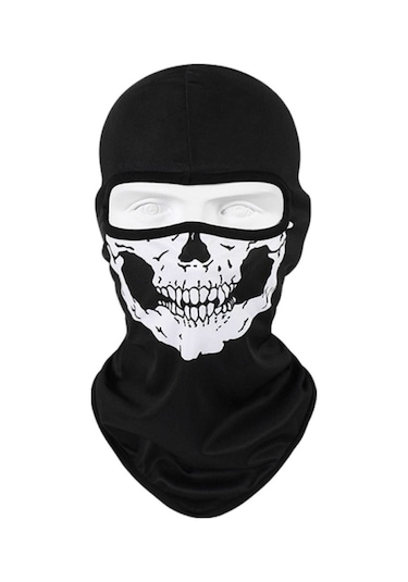 Motosiklet Kurukafa Balaklava Güneş Koruyucu Rüzgar Geçirmez Motor Maske 2 Adet Siyah