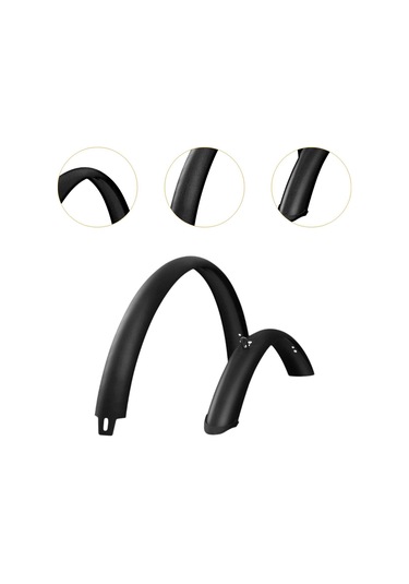 Suntek Bisiklet Çamurlukları Kalın 29-inç-bisikletler-için Siyah