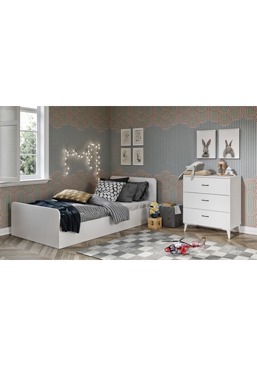 Kznhome Tek Kişilik Mdf Karyola - 100Cm X 200Cm