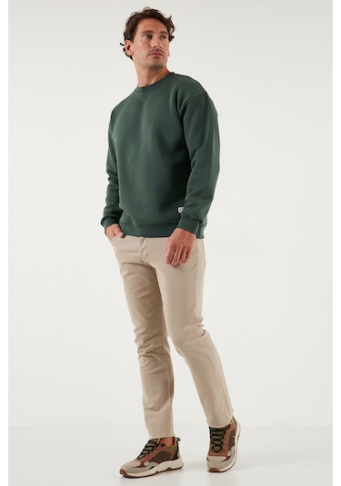 Buratti Regular Fit Bisiklet Yaka Şardonlu 2'Li Paket Erkek Sweat 5905255S2 Nefti-Nefti