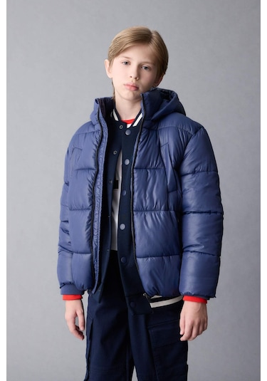 DeFacto Erkek Çocuk Su İtici Kapüşonlu Fermuarlı Cepli Mont C5565A824WNNV147