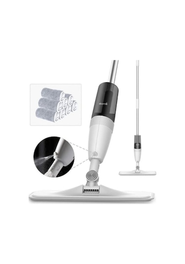 Prestigegoods 360 Derece Dönen Su Püskürtmeli Paspas - Pratik Hijyen