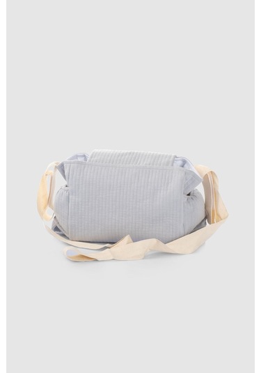 Sıvı Geçirmez Bebek Arabası Organizer Çantası Kapitone Gri Desenli Gri