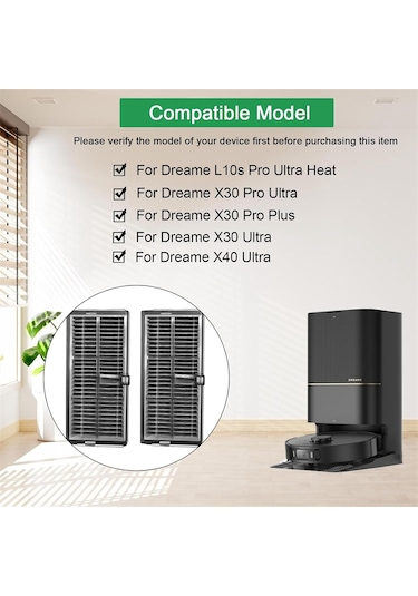 Dreame L10s Pro Ultra Heat Robot Süpürge İçin Hepa Filtresi