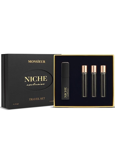 Niche Exclusive Monsieur Travel SET 4X8 ml Erkek Parfüm Seti