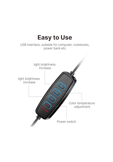 Vijim K6 7" Tripodlu Led Ring Işık Seti Telefon için