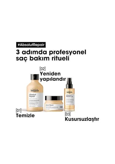 L'Oreal Professionnel Serie Expert  Absolut Repair Yıpranmış Saçlar için Onarıcı Maske 250 ML