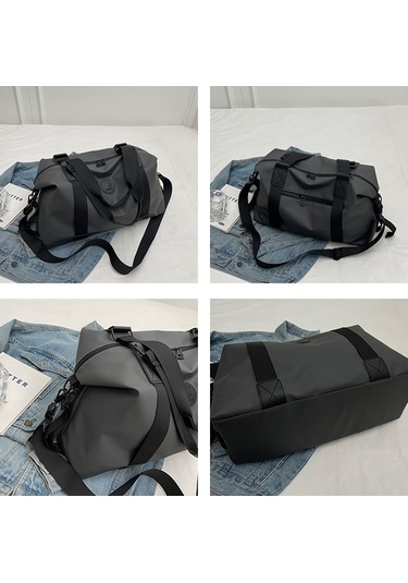 Sones Büyük Kapasiteli Su Geçirmez Spor Ve Fitness Çantası Açık Hava Seyahat Bagaj Çantası Siyah