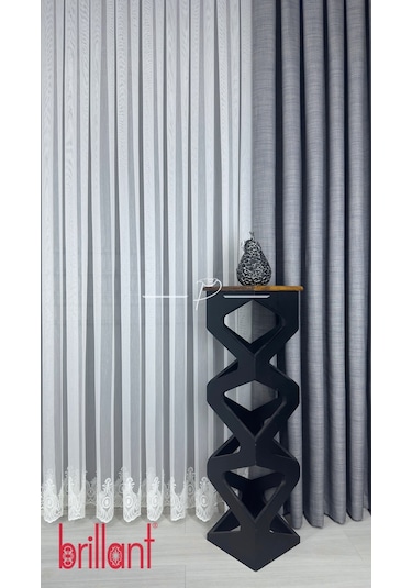 Tül Perde Brillant Marka Tt Zemin Etek İşleme Amazon Desen Çok Renkli