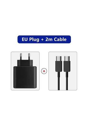 Jms 5A 45 W PD USB -C Süper Hızlı Şarj Cihazı Eu Plug + 2 M