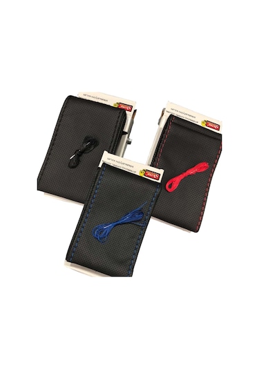 Deri Sarmalı Dikişli Kokusuz Oto Direksiyon Kılıfı