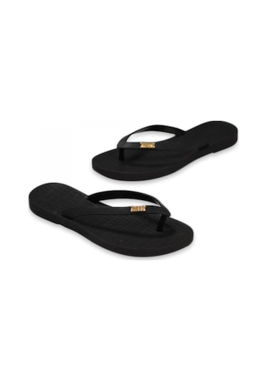 Tkees Tk-p201 Parmak Arası Plaj Siyah Kadın Terlik Siyah