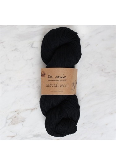 La Mia Natural Wool Siyah El Örgü İpi - L815 - 34398