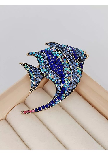 Bijoubijou Bijuteri Broş Balık 245687103 Mavi