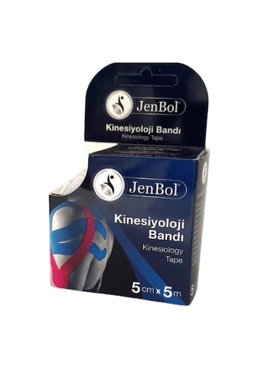 Jenbol Kinesiology Tape Ağrı Bandı 5 Cm X 5 M - Beyaz