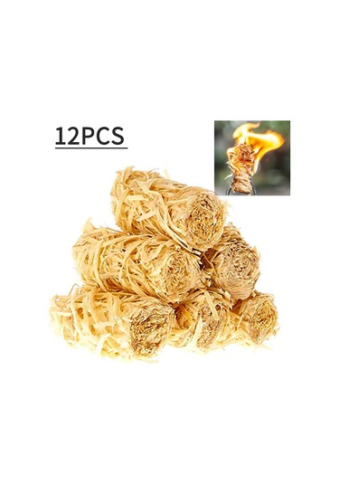 Yuntech01 12 Adet Odun Yünü Izgara Çakmak, Parlak Ateş Başlatan Odun Mamulü, Barbekü Ve Mangal İçin Kolay Kullanim Çok Renkli