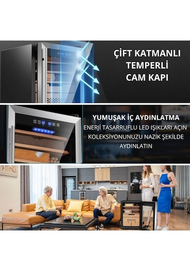 Berfmann Bfc574-sg Humidor 574 Puro Kapasiteli Elektronik Puro Dolabı