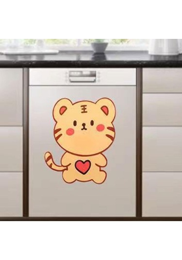 Suntek Sevimli Tuvalet Deodorantı Çıkartmalar Hayvan Kaplan