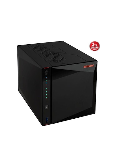 Asustor As5404t-8gb Celeron N5105-8gb Ram-2-diskli Nas Sunucu Disksiz
