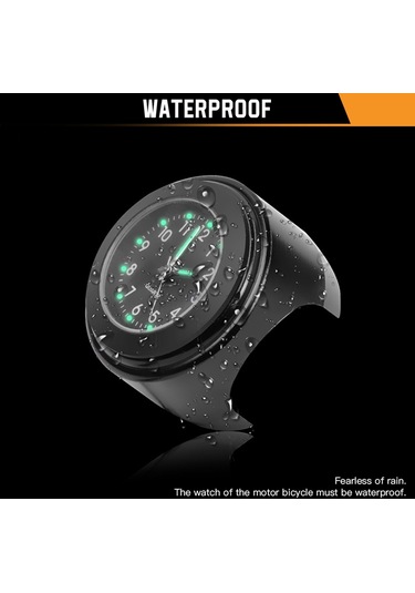 Evrensel Motosiklet Gidon Ölçer Bisiklet Termometresi Gümüş