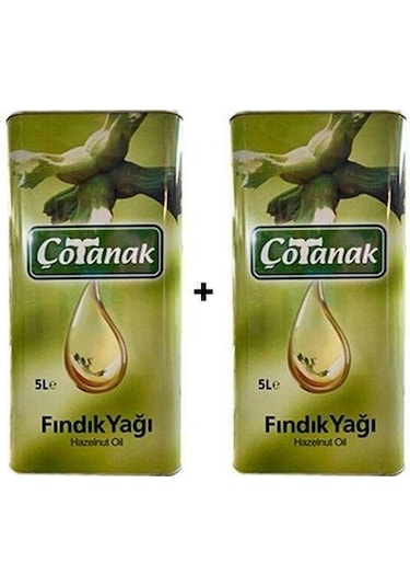 Çotanak Fındık Yağı Teneke 2 x 5 L