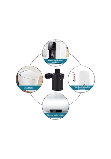 Pazly 24v Dc 90 Derece Düşük Gürültülü Mini Dalgıç Su Pompası, Kompakt Ve Verimli