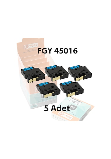 Foogy D1 Etiket Plastik Mavi - 12 Mm X 7 Mt - 45016 - Eko 5 Li