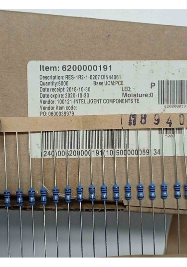 Res-1r2-1-0207 1.2r Yageo Direnç 500 Adet