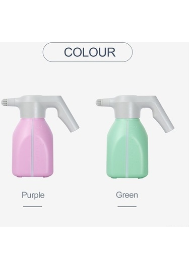 Bosphorusboutique02 Yeşil 1.5l Elektrikli Bahçe Spreyi - Şarj Edilebilir 2 Modlu Toz/su Sütunu El Sprayeri Yeşil