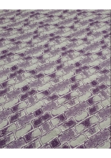 Savan Dokuma Halı Örtüsü 6m² 200 300 Kale Lila4 Lila