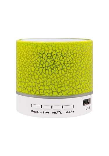 Suofeng Sulu Dayanıklı Mini A9 Bluetooth Hoparlör, Tf Kart/usb Destekli, Çok Renkli Parlak Işık, Taşınabilir Oto Ses Sistemi - Sarı