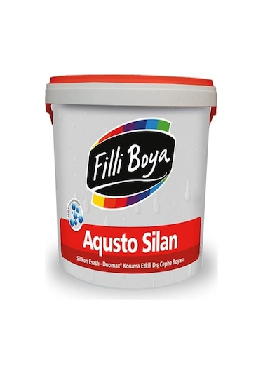Filli Boya Aqusto Silan Silikonlu Dış Cephe Boyası Beyaz 2.5 Lt. 2,5 LT