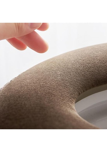 Gri Aşınmaya Dayanıklı 4 Renk Kullanışlı Uygun Nakış Yumuşak Su Geçirmez Tuvalet Minderi Klozet Minderi