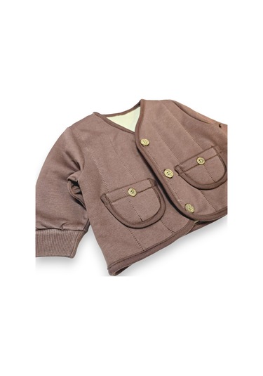 Ceketli Erkek Bebek Takım kahverengi