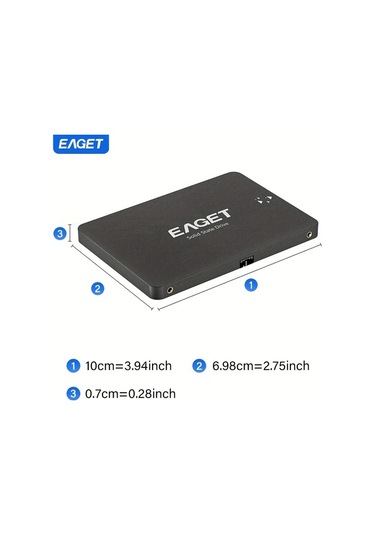 Xuweiwei Eaget 2.5" Sata Iıı Ssd 120gb Yüksek Hızlı Dahili Katı Hal Sürücüsü Pc Laptop İçin