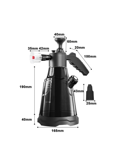 Symbee Otomatik Köpük Püskürtücü Ve Sulama Şişesi Araba, Pencere Ve Bitki Temizliği İçin İdeal