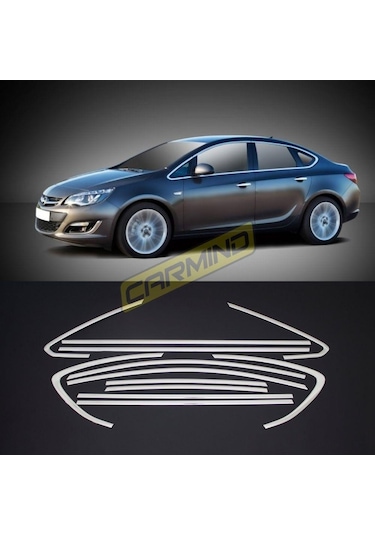 Opel Astra J Sedan Krom Cam Çerçevesi Set 2012-2020 12 Parça