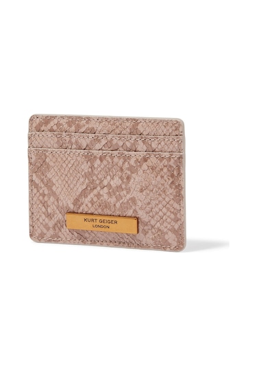 Kurt Geiger Chelsea Card Holder, Kompakt Deri Kartlık Kadın Pembe