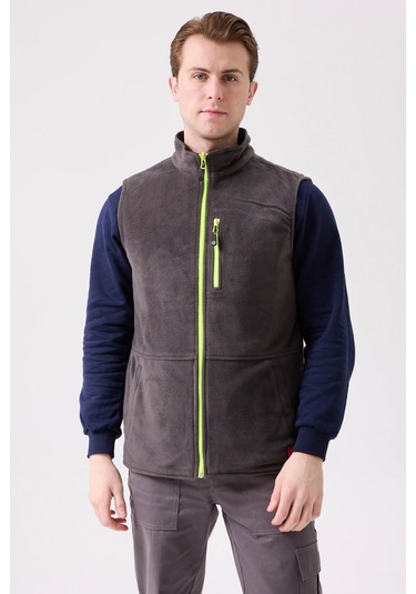 Salix İş Ve Outdoor Yelek - Çift Taraflı , Hafif, Fonksiyonel Cepli Füme