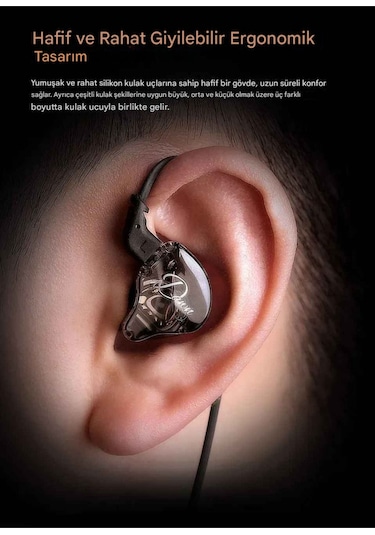Kz Dawn Iem Kulakiçi Kablolu Kulaklık Basshead Mikrofonlu Dawn