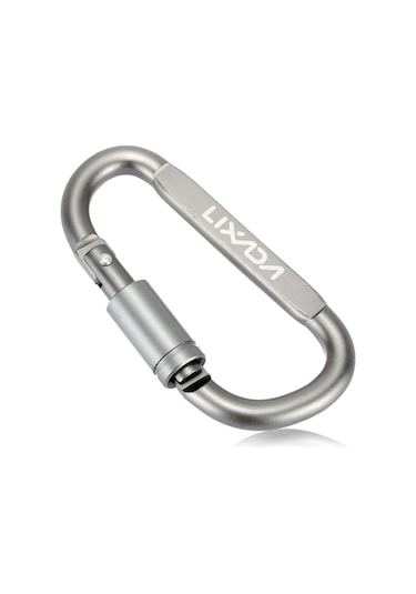 Lixada D-şeklinde Karabina Kilidi Aşırı Dayanıklı Alüminyum Alaşım Karabina Çadır İpi Karabina Sırt Çantası Askısı Karabina