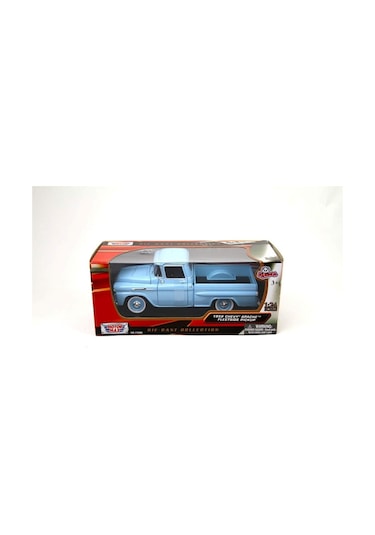 Motormax 1:24 W/b American Classics 1958 Chevrolet Apache Fleet Side Pickup Diecast Mavi