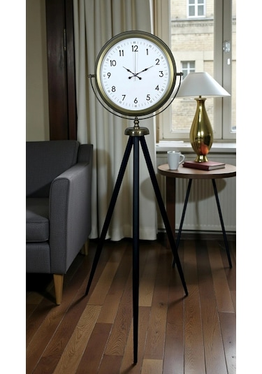 Klasik Eskitme Tripod Ayaklı Saat Çok Renkli