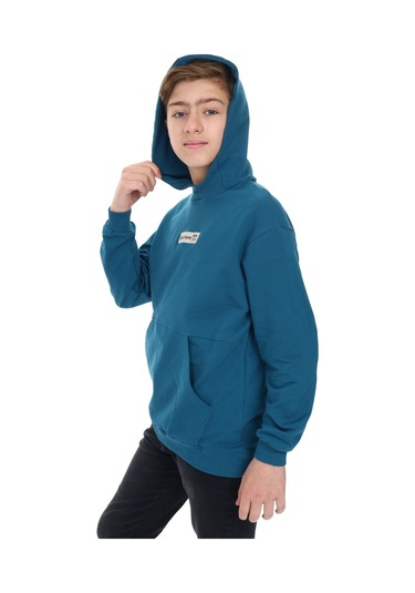 Toontoy Erkek Çocuk Depar Tura Baskılı Sweatshirt Petrol Mavi