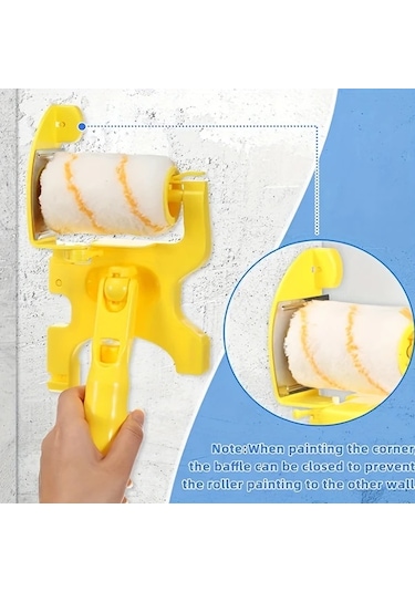 Chuangyinshop 5 Adet Kenar Rulo Fırçaları İç Köşe Boyama Dekorasyon Çok Amaçlı Boya Fırçası Seti