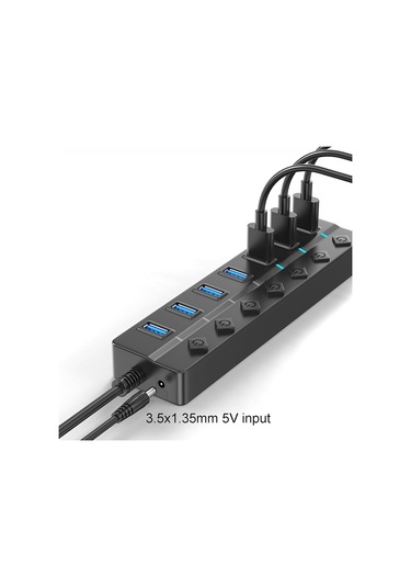Multidevice Bağlantısı Usb Hubs Usb Splitter 7/4 Bağlantı Noktası, Ayrı Anahtarlar, Ofis Kullanımı İçin Hızlı Veri Aktarımı