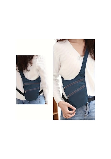 Willowhaven Mavi Dayanıklı Bel Çantası: Ayarlanabilir Kayışlı Spor Seyahat Bagaj Mavi