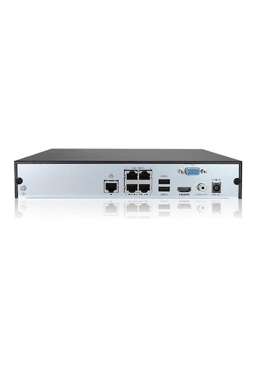 Unv 4 Kanal Poe 8mp Nvr301-04s3-p4 4k H265 Nvr Kayıt Cihazı 1u