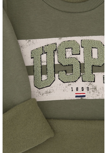 U.s. Polo Assn. Erkek Çocuk Haki Pijama Takım 50318683-vr027 Haki